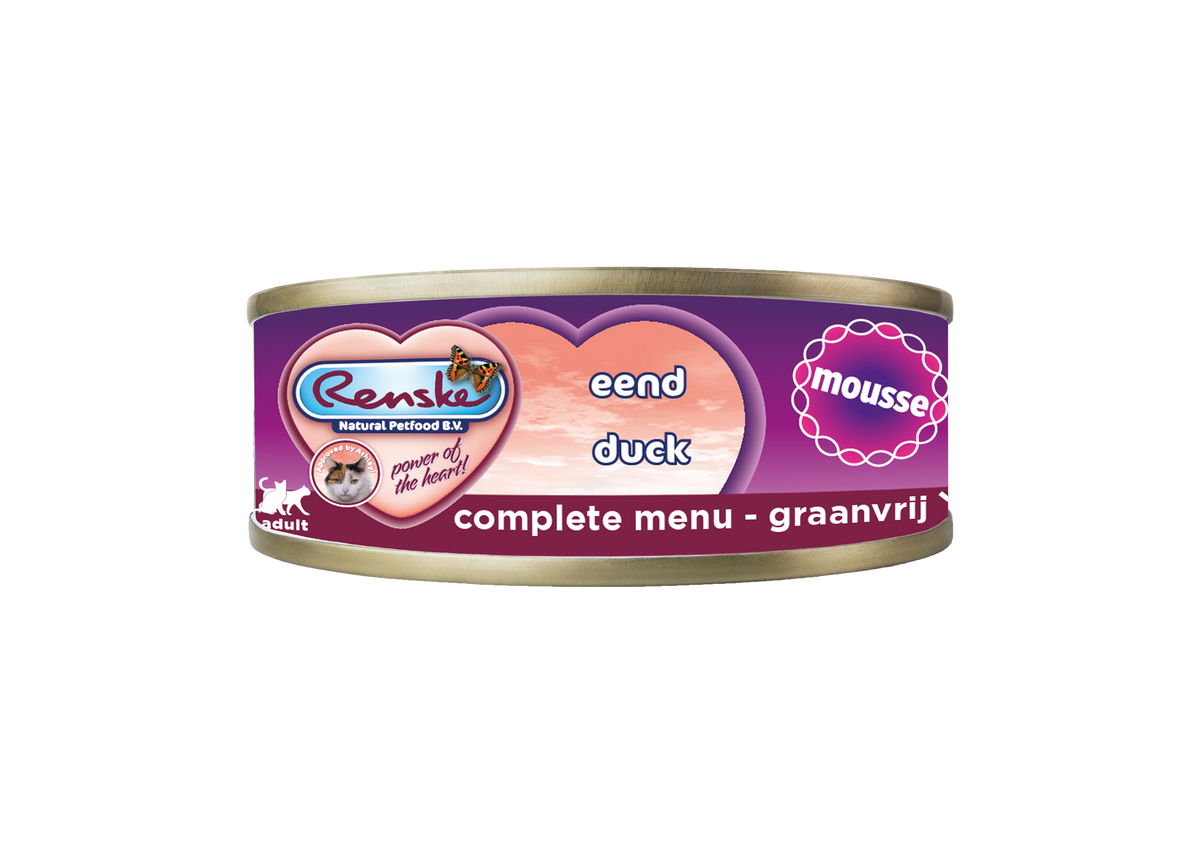 Renske Kat Verse Eend - Mousse 70 gram (24 stuks)