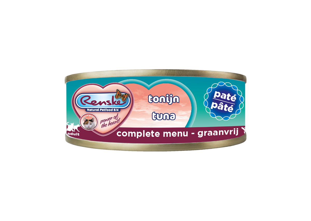 Renske Kat Verse Tonijn - Paté 70 gram (24 stuks)