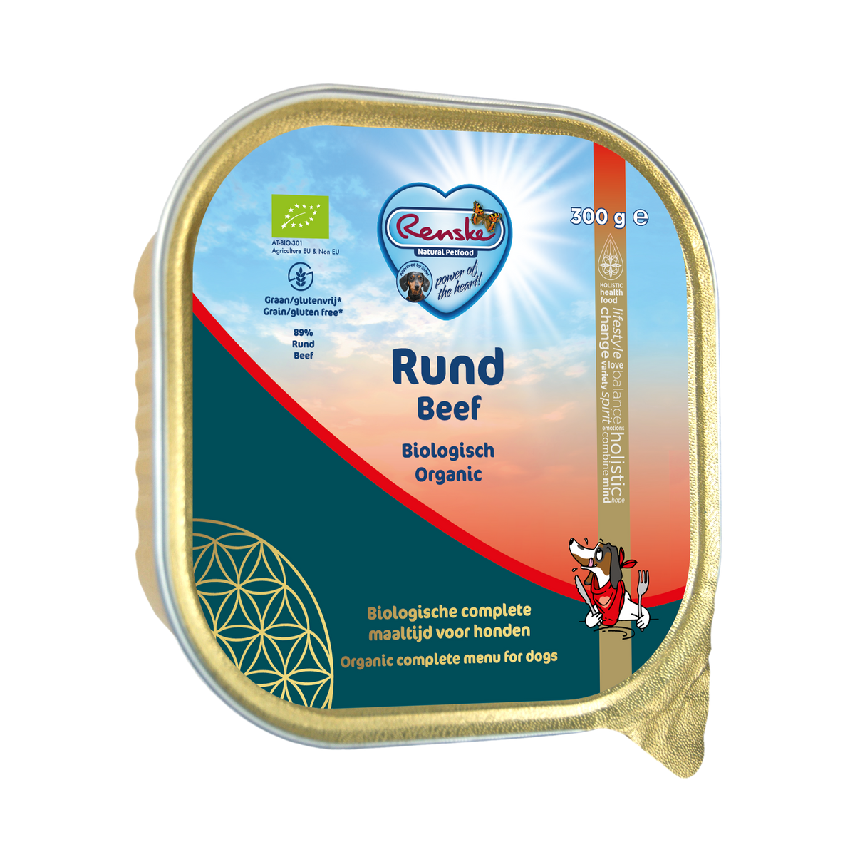 Renske Bio Vers Vlees Hond Rund 300 gram (9 stuks)