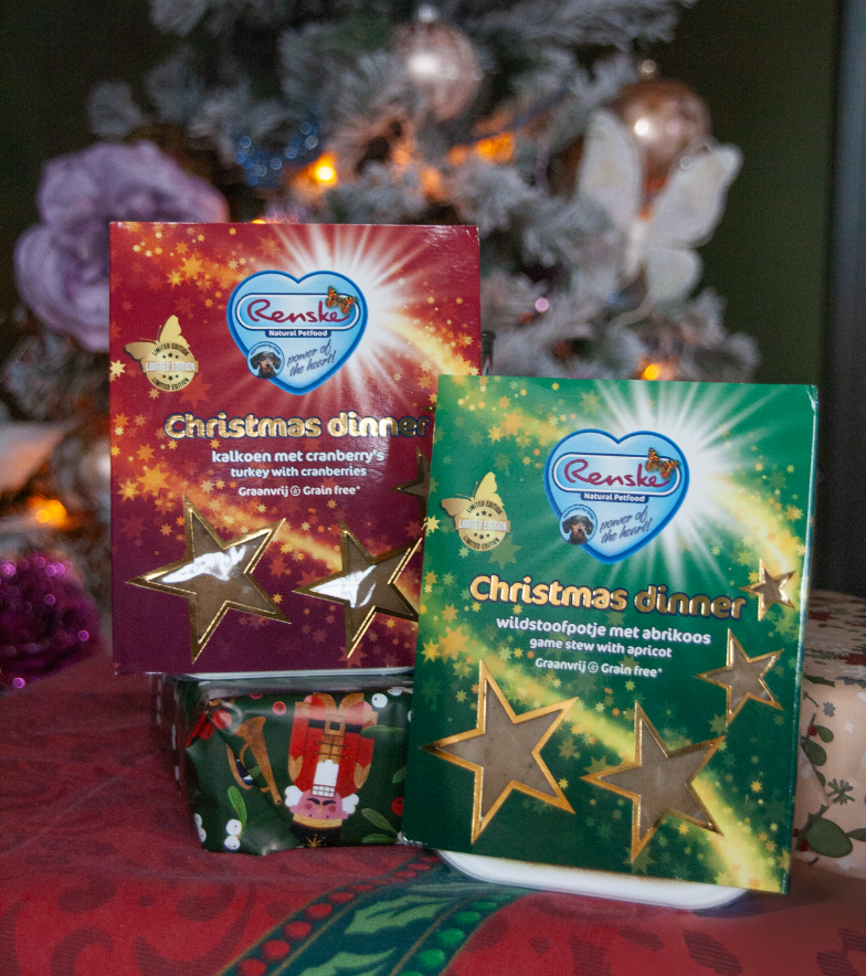 Renske Vers Gestoomd Kerstdiner voor de hond - Wildstoofpotje met Abrikoos (10 stuks)