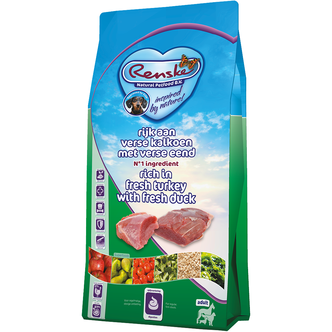Renske Super Premium - Verse Kalkoen en Eend
