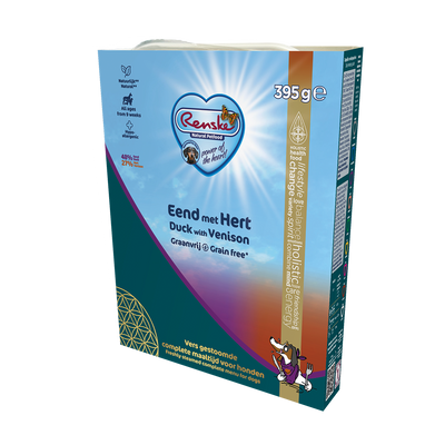 Renske Vers Gestoomde Graanvrije Eend & Hert 395 gr (10 stuks)