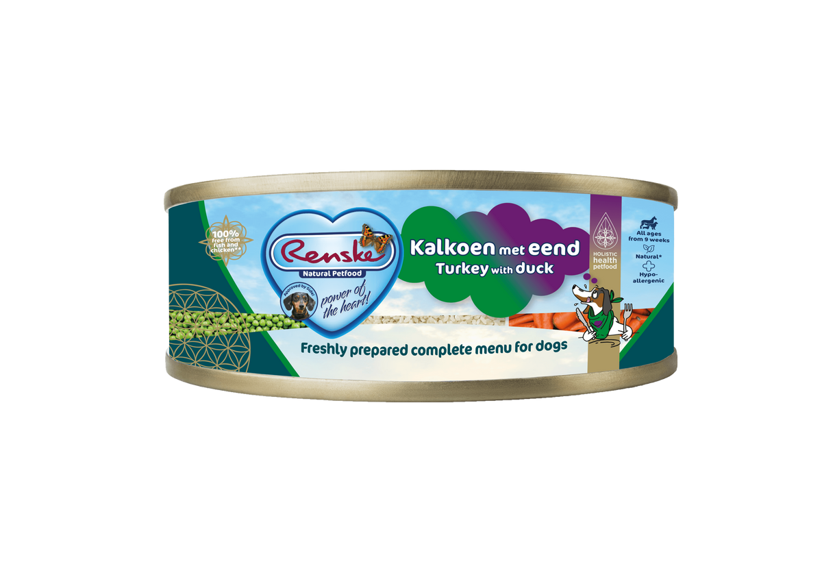 Renske Vers Kalkoen met Eend - Blik 95 gram (24 stuks)