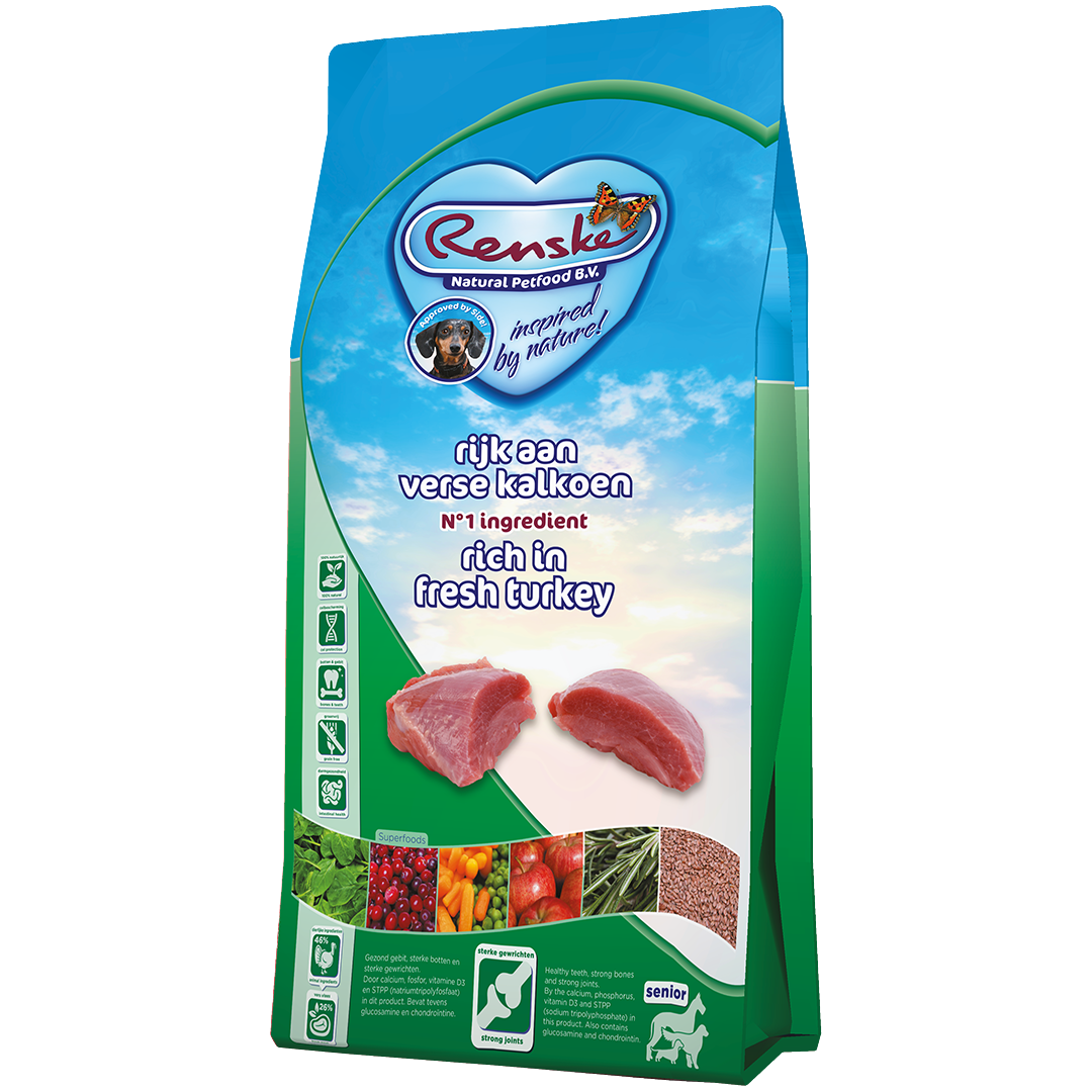 Renske Super Premium - Senior - Verse Kalkoen Graanvrij