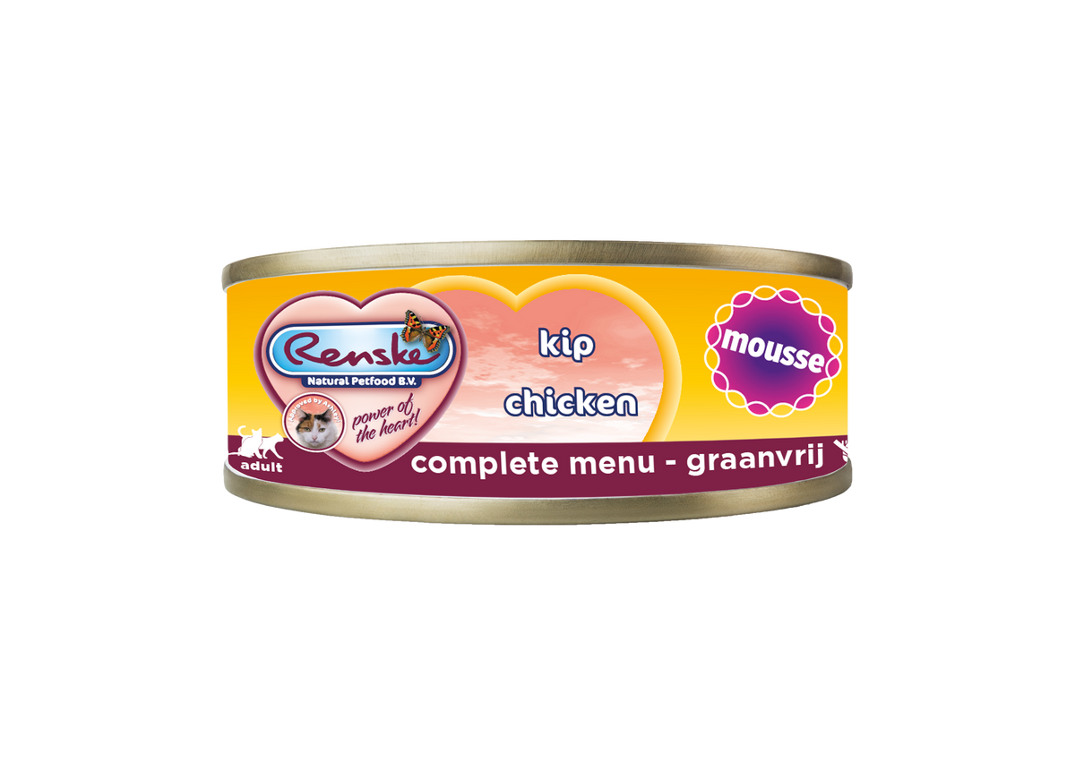 Renske Kat Verse Kip - Mousse 70 gram (24 stuks)