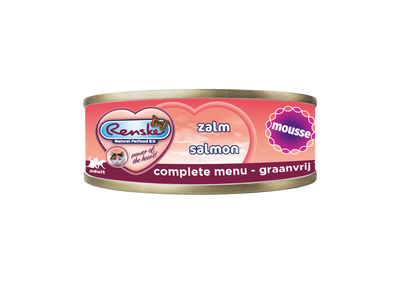 Renske Kat Verse Zalm - Mousse 70 gram (24 stuks)