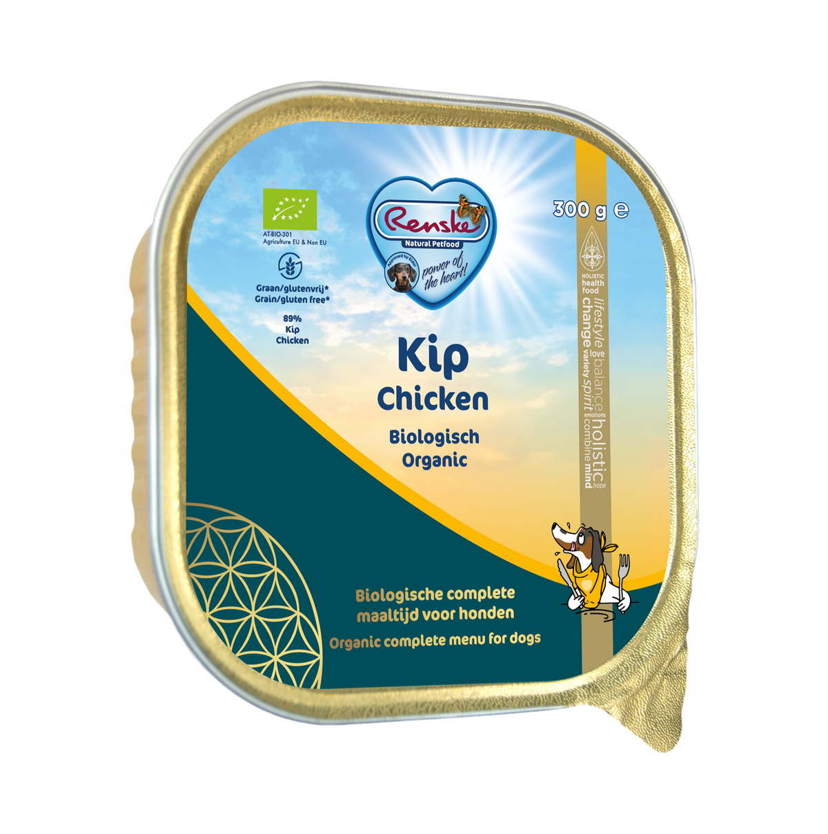 Renske Bio Vers Vlees Hond Kip 300 gram (9 stuks)