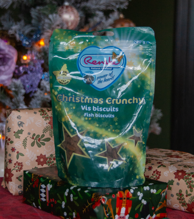Kerst Crunchy voor de hond Vis Biscuits 200 gram