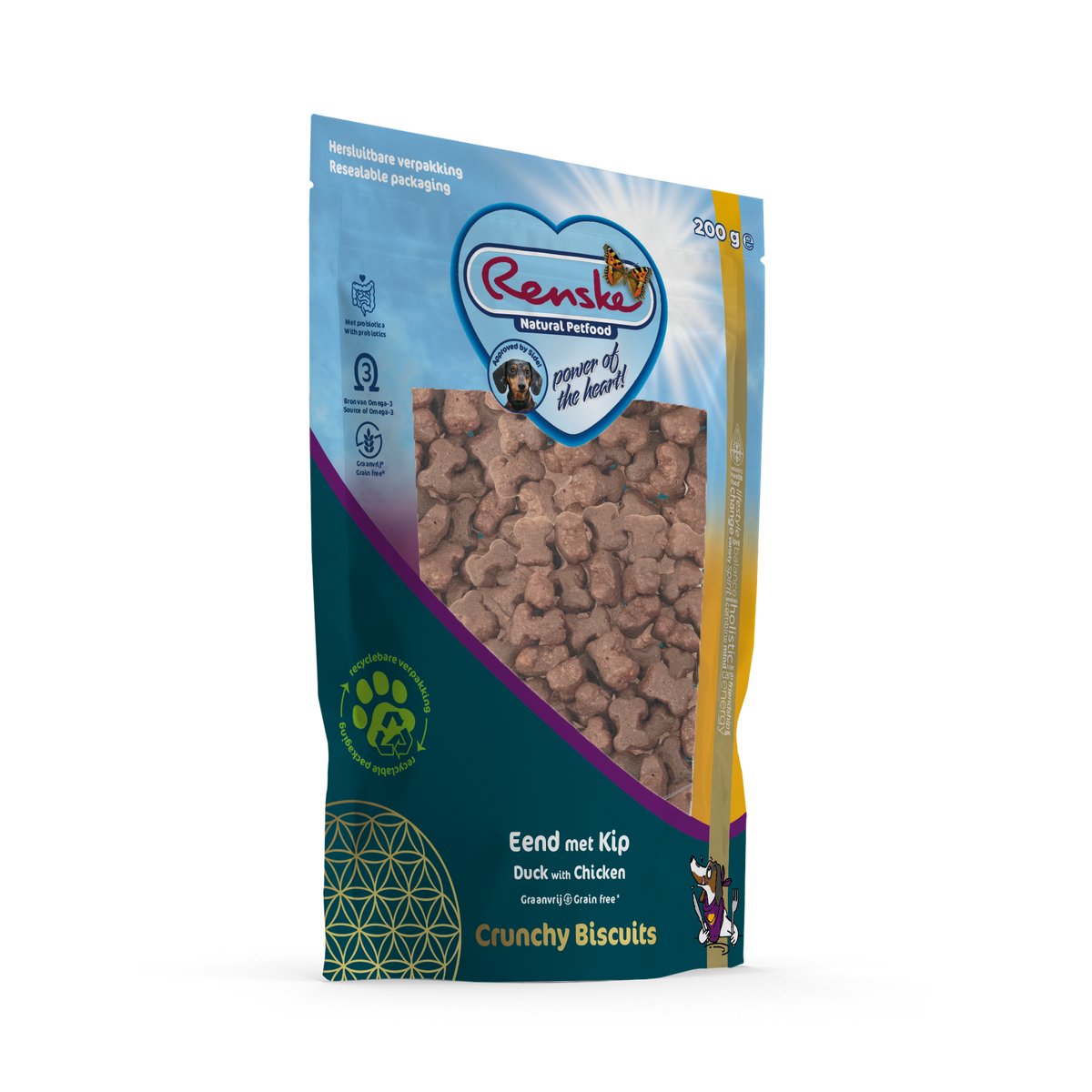 Crunchy Eend met Kip 200 gram