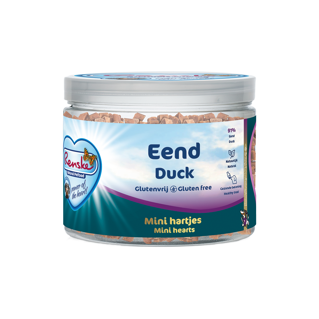 Mini hartjes eend
