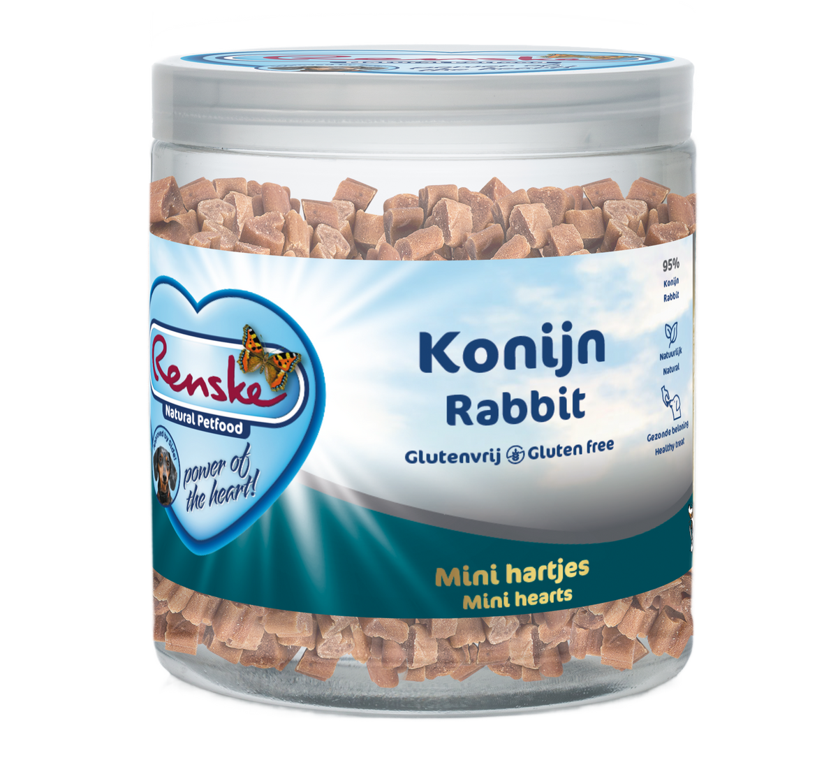 Mini hartjes konijn