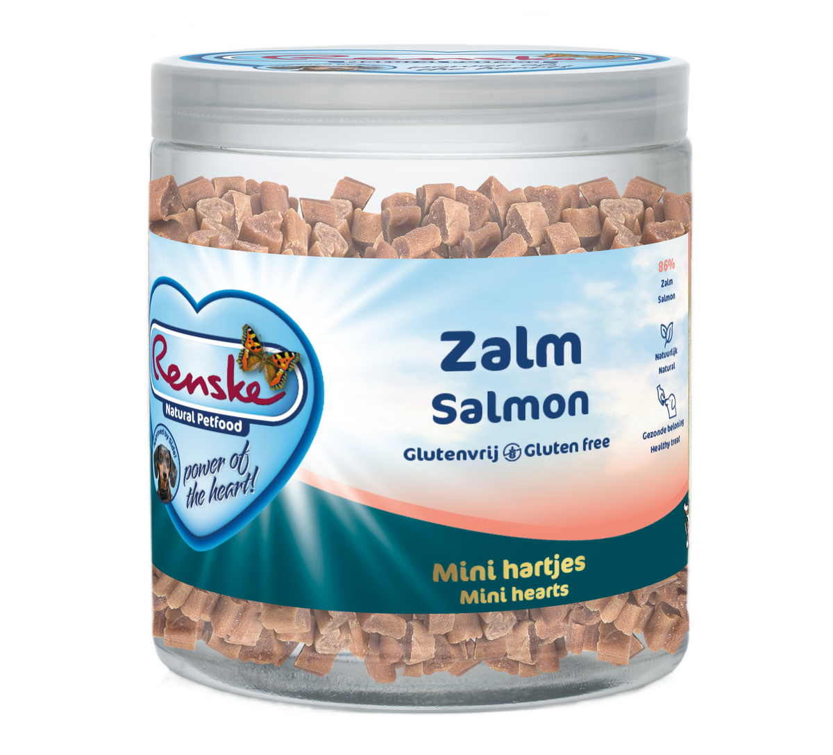 Mini hartjes zalm