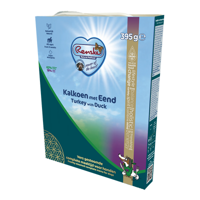 Renske Vers Gestoomde Kalkoen & Eend 395 gr (10 stuks)